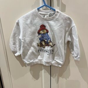 H&M White Paddington Bear Graphic Sweatshirt 12m